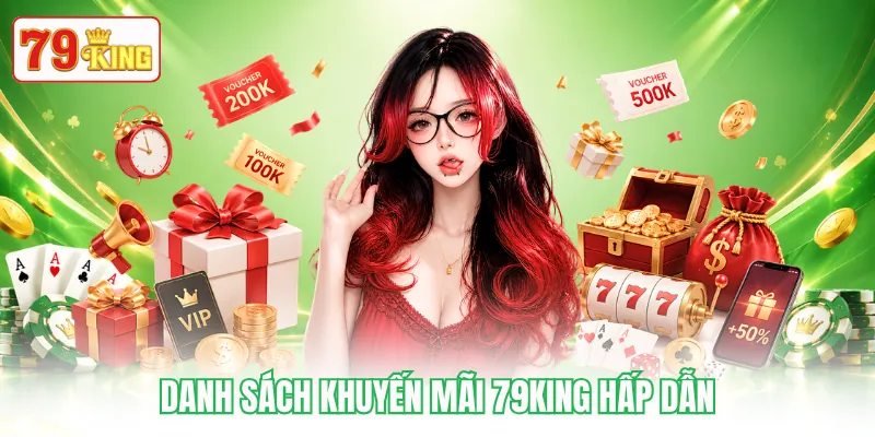 Danh sách khuyến mãi 79KING hấp dẫn Danh sách khuyến mãi 79KING hấp dẫn