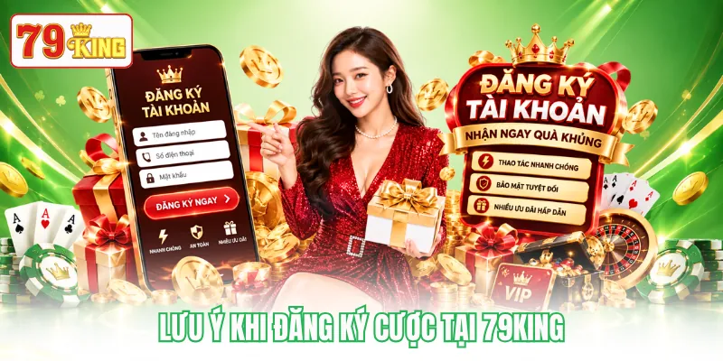 Lưu ý khi đăng ký cược tại 79KING