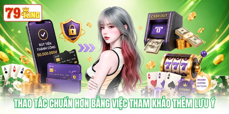 Thao tác chuẩn hơn bằng việc tham khảo thêm lưu ý